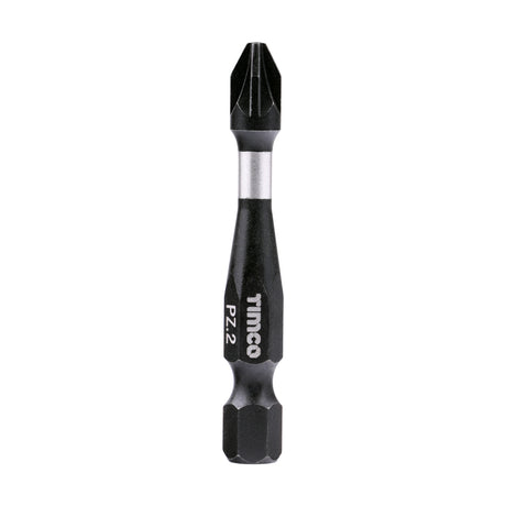 This is an image of Timco - Impact Driver Bits - PZ No.2 x 50 (5 Pieces Handy Bit Pack) 2PZ50X6