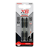 This is an image of Timco - Impact Driver Bits - PZ - Double Ended No.2 x 65 (2 Pieces Blister Pack) 2PZ65X6