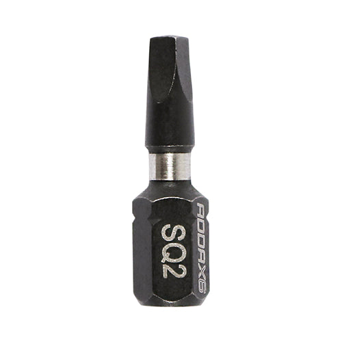 This is an image of Timco - Impact Driver Bits - SQ No.2 x 25 (10 Pieces Handy Bit Pack) 2SQ25X6