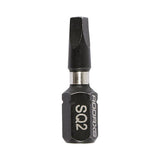 This is an image of Timco - Impact Driver Bits - SQ No.2 x 25 (10 Pieces Handy Bit Pack) 2SQ25X6