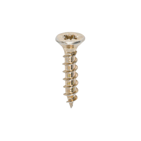 This is an image of Timco - Solo Chipboard & Woodscrews - PZ - Double Countersunk - Yellow 3.0 x 15mm - (200 PCS Box) 30015SOLOC