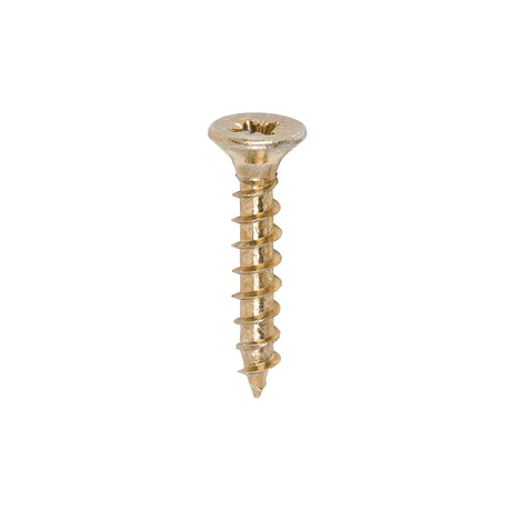 This is an image of Timco - Solo Chipboard & Woodscrews - PZ - Double Countersunk - Yellow 3.0 x 17mm - (200 PCS Box) 30017SOLOC