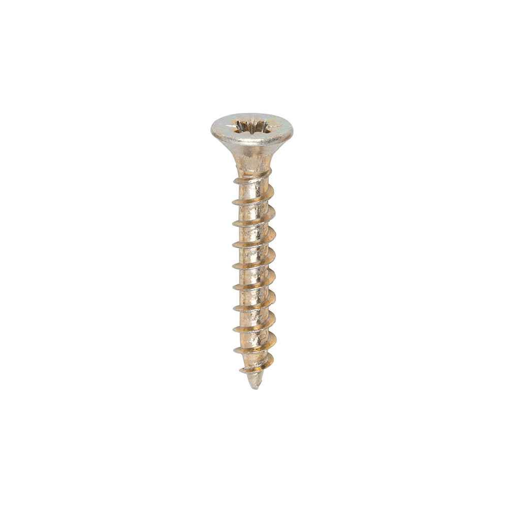 This is an image of Timco - Solo Chipboard & Woodscrews - PZ - Double Countersunk - Yellow 3.0 x 20mm - (200 PCS Box) 30020SOLOC