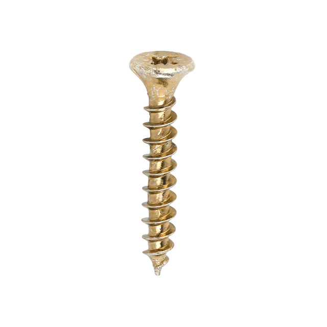 This is an image of Timco - Velocity Premium Multi-Use Screws - PZ - Double Countersunk - Yellow 3.0 x 20mm - (200 PCS Box) 30020VY