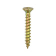 This is an image of Timco - Classic Multi-Purpose Hinge Screws - PZ - Countersunk - Yellow 3.0 x 25mm - (200 PCS Box) 30025CLAH