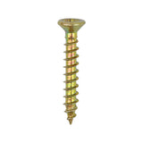This is an image of Timco - Classic Multi-Purpose Hinge Screws - PZ - Countersunk - Yellow 3.0 x 25mm - (200 PCS Box) 30025CLAH