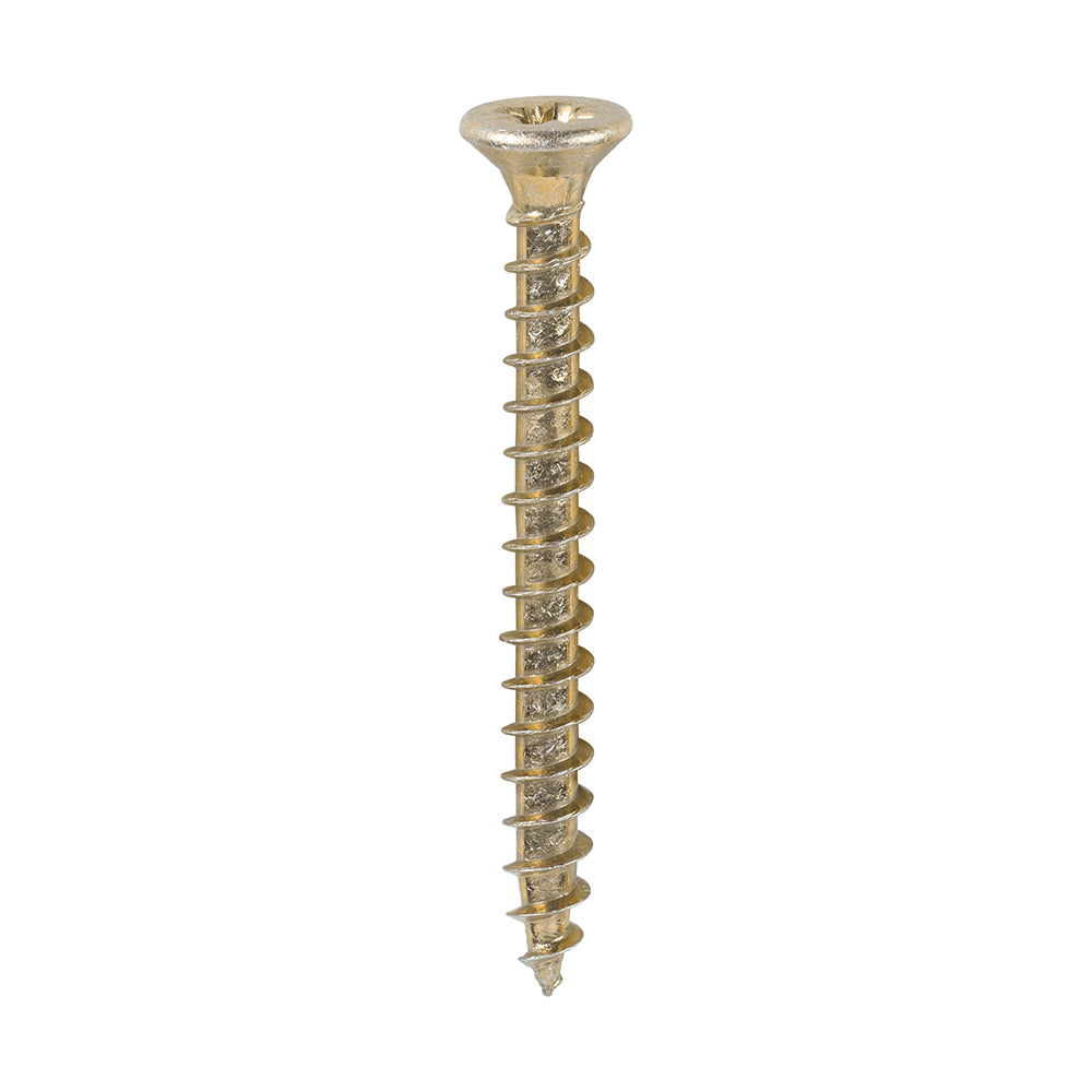 This is an image of Timco - Solo Chipboard & Woodscrews - PZ - Double Countersunk - Yellow 3.0 x 30mm - (200 PCS Box) 30030SOLOC