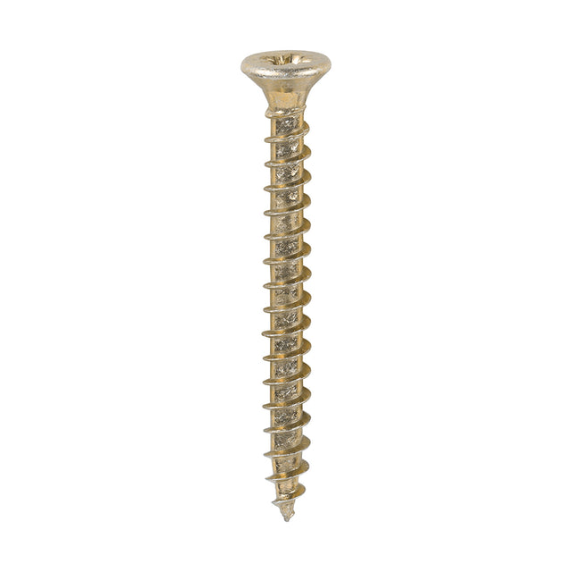 This is an image of Timco - Solo Chipboard & Woodscrews - PZ - Double Countersunk - Yellow 3.0 x 30mm - (200 PCS Box) 30030SOLOC