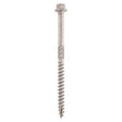 This is an image of Timco - Timber Frame Construction & Landscaping Screws - Hex - A4 Stainless Steel 6.7 x 300mm - (25 PCS Tube) 300INDEXSST