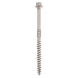 This is an image of Timco - Timber Frame Construction & Landscaping Screws - Hex - A4 Stainless Steel 6.7 x 300mm - (25 PCS Tube) 300INDEXSST