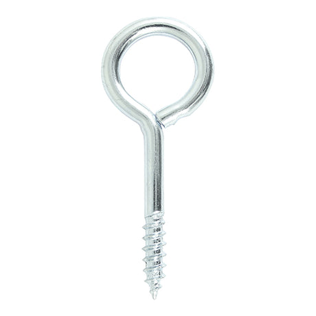 This is an image of Timco - Screw Eyes - Zinc 30mm (15 Pieces TIMpac) 45930