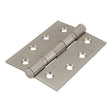 This is an image of Timco - Grade 11 Fire Door Hinges - Satin Nickel 101 x 76 x 2.6 (1 Pairs Box) 334555
