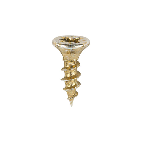 This is an image of Timco - C2 Strong-Fix Screws - PZ - Double Countersunk - Sharp Point - Yellow 3.5 x 12mm - (200 PCS Box) 35012C2