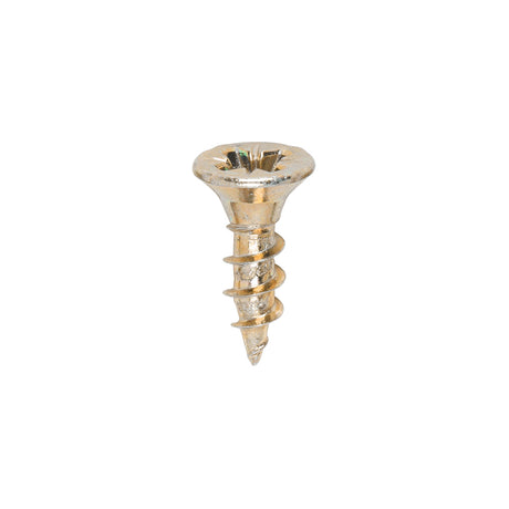 This is an image of Timco - Solo Chipboard & Woodscrews - PZ - Double Countersunk - Yellow 3.5 x 12mm - (200 PCS Box) 35012SOLOC