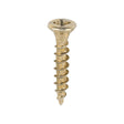 This is an image of Timco - Velocity Premium Multi-Use Screws - PZ - Double Countersunk - Yellow 3.5 x 20mm - (200 PCS Box) 35020VY