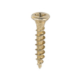 This is an image of Timco - Velocity Premium Multi-Use Screws - PZ - Double Countersunk - Yellow 3.5 x 20mm - (200 PCS Box) 35020VY