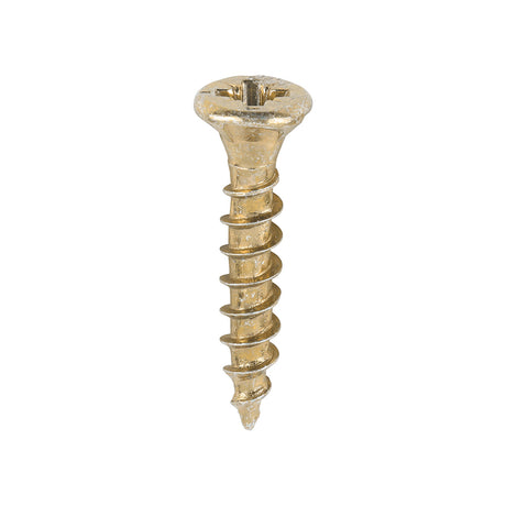 This is an image of Timco - Velocity Premium Multi-Use Screws - PZ - Double Countersunk - Yellow 3.5 x 20mm - (200 PCS Box) 35020VY