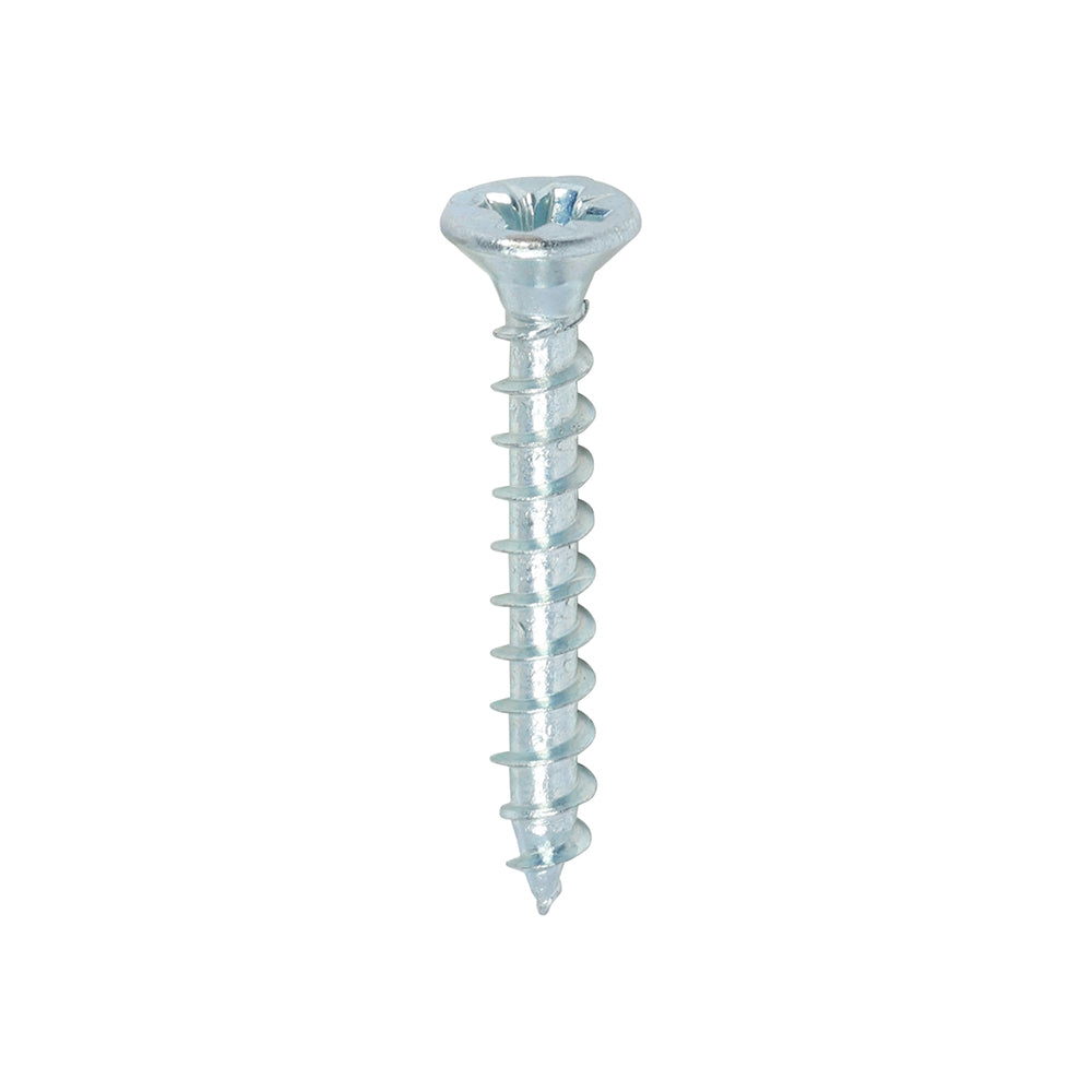 This is an image of Timco - Solo Chipboard & Woodscrews - PZ - Double Countersunk - Zinc 3.5 x 25mm - (200 PCS Box) 35025SOLOZ