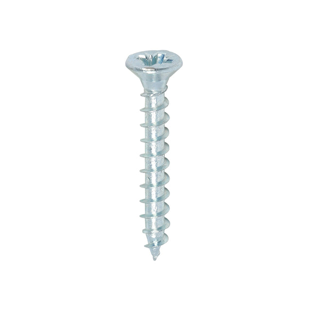 This is an image of Timco - Solo Chipboard & Woodscrews - PZ - Double Countersunk - Zinc 3.5 x 25mm - (200 PCS Box) 35025SOLOZ