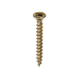 This is an image of Timco - Solo Chipboard & Woodscrews - PZ - Double Countersunk - Yellow 3.5 x 30mm - (200 PCS Box) 35030SOLOC