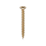 This is an image of Timco - Solo Chipboard & Woodscrews - PZ - Double Countersunk - Yellow 3.5 x 35mm - (200 PCS Box) 35035SOLOC