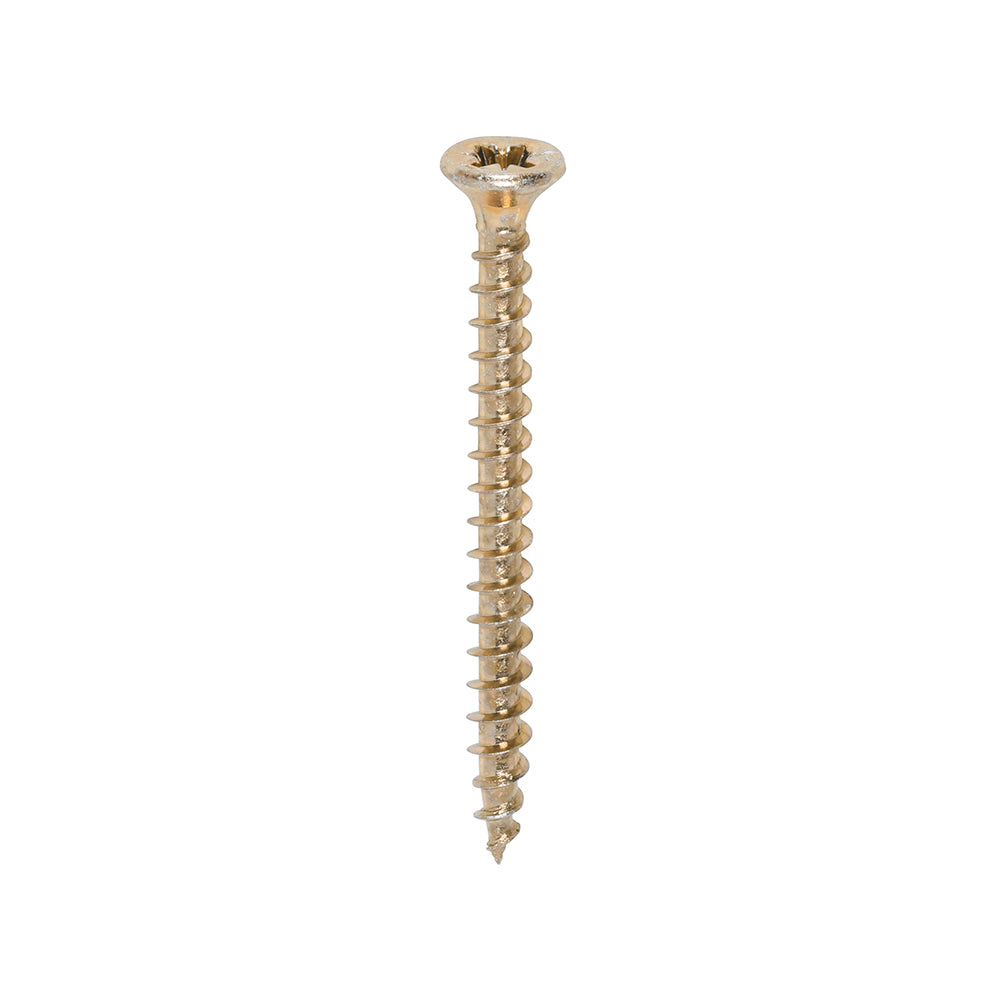 This is an image of Timco - Solo Chipboard & Woodscrews - PZ - Double Countersunk - Yellow 3.5 x 40mm - (200 PCS Box) 35040SOLOC