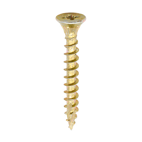 This is an image of Timco - C2 Strong-Fix Screws - PZ - Double Countersunk - Twin-Cut - Yellow 3.5 x 50mm - (200 PCS Box) 35050C2