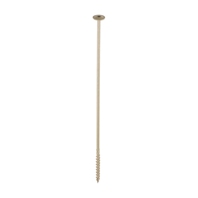 This is an image of Timco - Timber Screws - TX - Wafer - Exterior - Green 8.0 x 350mm - (4 PCS TIMpac) 350INDEXWP