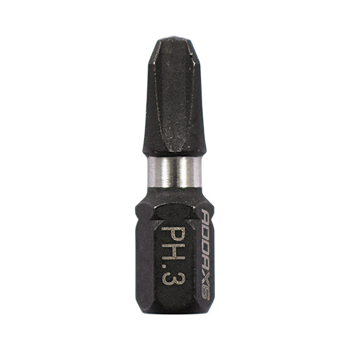 This is an image of Timco - Impact Driver Bits - PH No.3 x 25 (10 Pieces Handy Bit Pack) 3PH25X6
