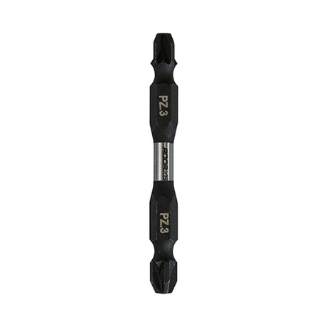 This is an image of Timco - Impact Driver Bits - PZ - Double Ended No.3 x 65 (2 Pieces Blister Pack) 3PZ65X6