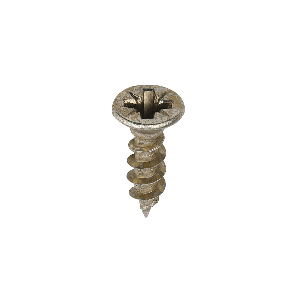 This is an image of Timco - Solo Chipboard & Woodscrews - PZ - Double Countersunk - Yellow 4.0 x 15mm - (200 PCS Box) 40015SOLOC