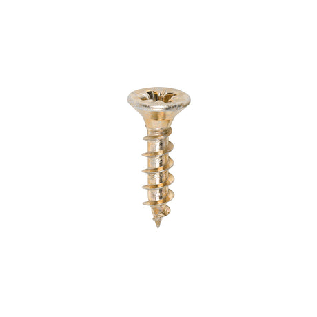 This is an image of Timco - Solo Chipboard & Woodscrews - PZ - Double Countersunk - Yellow 4.0 x 17mm - (200 PCS Box) 40017SOLOC