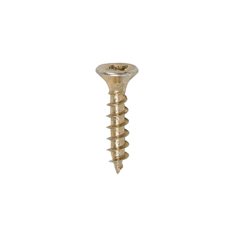 This is an image of Timco - Solo Chipboard & Woodscrews - PZ - Double Countersunk - Yellow 4.0 x 20mm - (200 PCS Box) 40020SOLOC