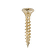 This is an image of Timco - C2 Strong-Fix Screws - PZ - Double Countersunk - Twin-Cut - Yellow 4.0 x 25mm - (200 PCS Box) 40025C2