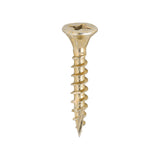 This is an image of Timco - C2 Strong-Fix Screws - PZ - Double Countersunk - Twin-Cut - Yellow 4.0 x 25mm - (200 PCS Box) 40025C2