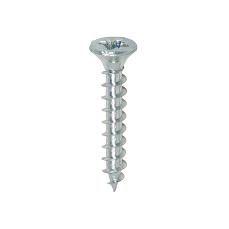 This is an image of Timco - Solo Chipboard & Woodscrews - PZ - Double Countersunk - Zinc 4.0 x 25mm - (200 PCS Box) 40025SOLOZ