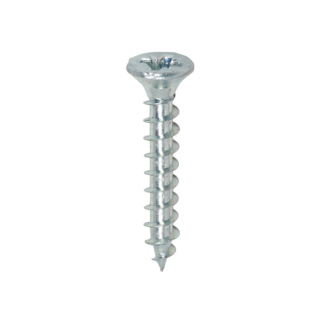 This is an image of Timco - Solo Chipboard & Woodscrews - PZ - Double Countersunk - Zinc 4.0 x 25mm - (200 PCS Box) 40025SOLOZ
