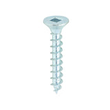 This is an image of Timco - Solo Chipboard & Woodscrews - SQ - Double Countersunk - Zinc 4.0 x 25mm - (200 PCS Box) 40025SQSZ