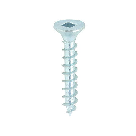 This is an image of Timco - Solo Chipboard & Woodscrews - SQ - Double Countersunk - Zinc 4.0 x 25mm - (200 PCS Box) 40025SQSZ
