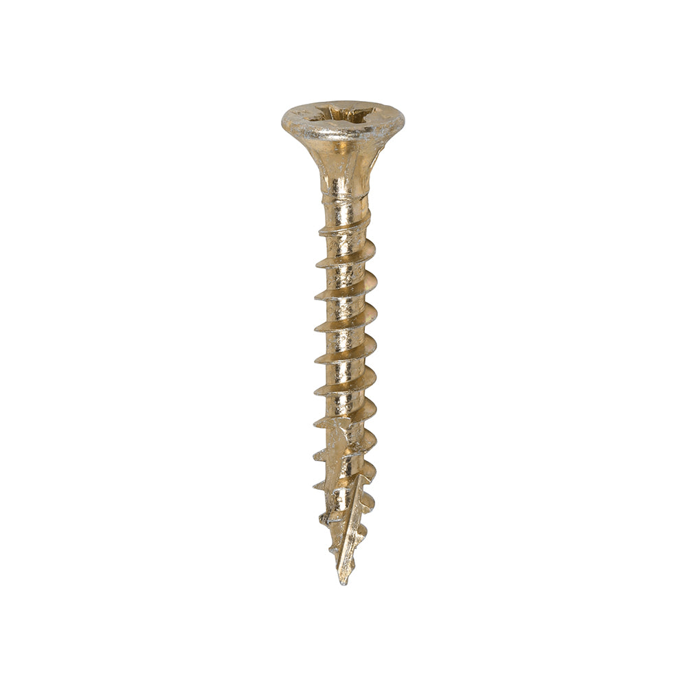 This is an image of Timco - C2 Strong-Fix Screws - PZ - Double Countersunk - Twin-Cut - Yellow 4.0 x 30mm - (200 PCS Box) 40030C2