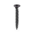 This is an image of Timco - Classic Multi-Purpose Screws - PZ - Double Countersunk - Exterior - Black Organic 4.0 x 30mm - (200 PCS Box) 40030CLAB