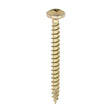 This is an image of Timco - Classic Multi-Purpose Screws - PZ - Pan Head - Yellow 4.0 x 30mm - (200 PCS Box) 40030CLAP