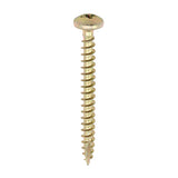 This is an image of Timco - Classic Multi-Purpose Screws - PZ - Pan Head - Yellow 4.0 x 30mm - (200 PCS Box) 40030CLAP