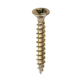 This is an image of Timco - Solo Chipboard & Woodscrews - Industry Pack - PZ - Double Countersunk - Yellow 4.0 x 30mm - (1000 PCS Box) 40030SOLOIND