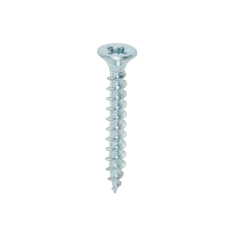 This is an image of Timco - Solo Chipboard & Woodscrews - PZ - Double Countersunk - Zinc 4.0 x 30mm - (200 PCS Box) 40030SOLOZ