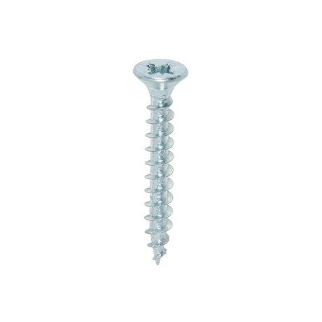 This is an image of Timco - Solo Chipboard & Woodscrews - PZ - Double Countersunk - Zinc 4.0 x 30mm - (200 PCS Box) 40030SOLOZ