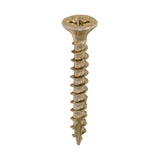 This is an image of Timco - Velocity Premium Multi-Use Screws - PZ - Double Countersunk - Yellow 4.0 x 30mm - (1000 PCS Box) 40030VYIND