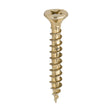This is an image of Timco - Velocity Premium Multi-Use Screws - PZ - Double Countersunk - Yellow 4.0 x 30mm - (1500 PCS Tub) 40030VYTUB