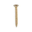 This is an image of Timco - Solo Chipboard & Woodscrews - PZ - Double Countersunk - Yellow 4.0 x 35mm - (200 PCS Box) 40035SOLOC