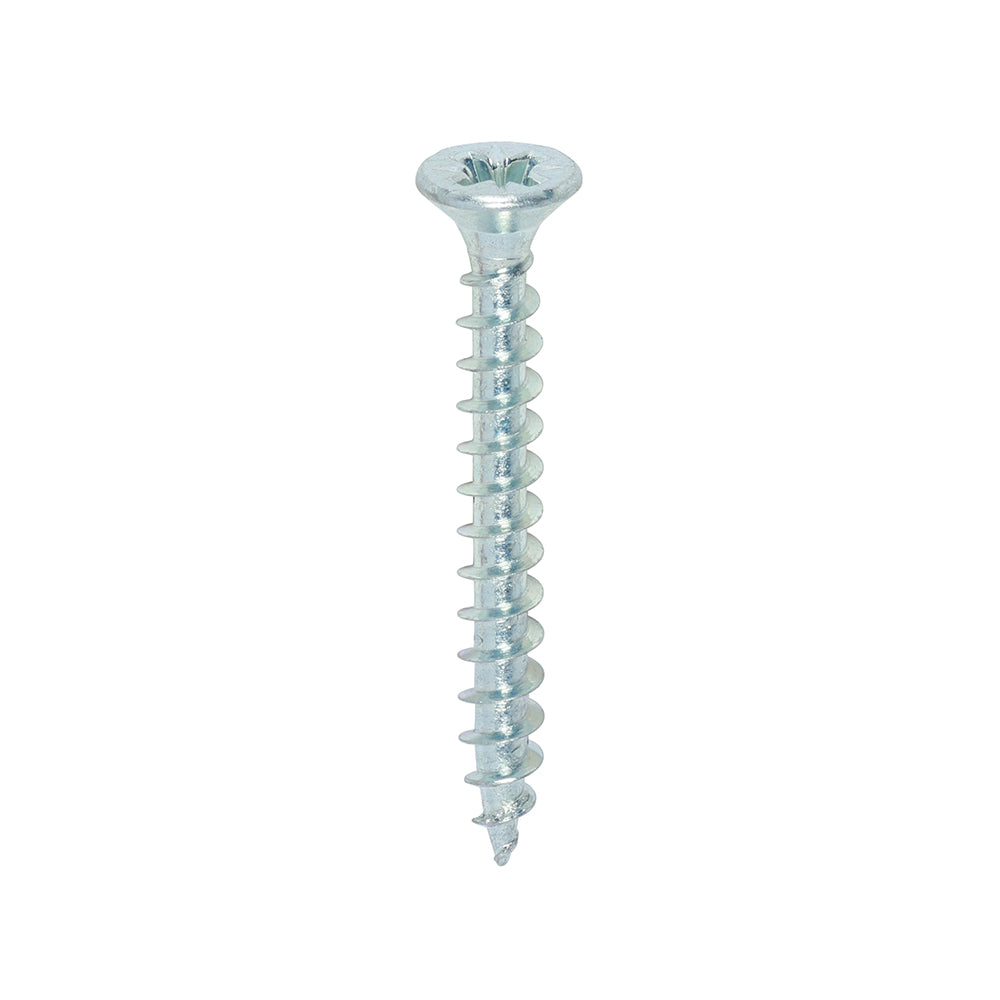 This is an image of Timco - Solo Chipboard & Woodscrews - PZ - Double Countersunk - Zinc 4.0 x 35mm - (200 PCS Box) 40035SOLOZ